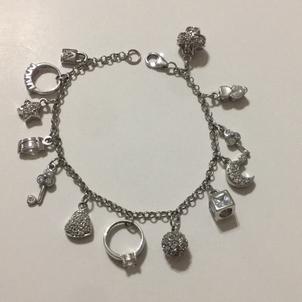 Beautiful 13 charms 925 silver